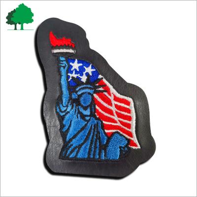 China Shape Customize High Quality 3 D Embroidered Magnetic Fridge Paste , Statue Of Liberty Fridge Magnets for sale