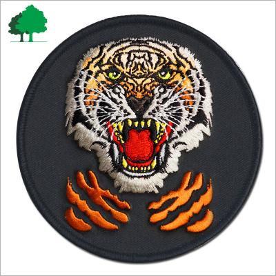 China factory direct 3D custom high quality cheap custom logo embroidery leather patch for sale