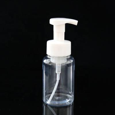 China Household Products Round Clear Plastic Foam Hand Detergent Bottle 250ml Dispenser Pump for sale