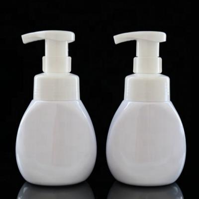 China Household Products Empty White PET Foaming Pump Bottle 200ml Wash Dispenser Bottle for sale