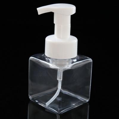 China Household Products Adjust Soap Bottle 250ml PET Hand Sanitizer Dispenser Transparent Foaming Foam Pump 8.4oz for sale