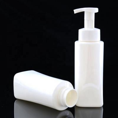 China Household Products Empty Plastic Foam Pump Bottle 400ml White PET Facial Foam Detergent Foam Pump Bottle for sale