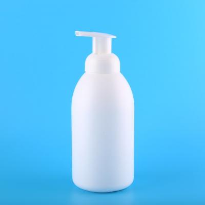 China Household Products White HDPE Foaming Bottle 16.7oz Foamer Soap Dispenser Bottle Foaming Pump Bottle Hand Sanitizer Empty Container 500ml for sale