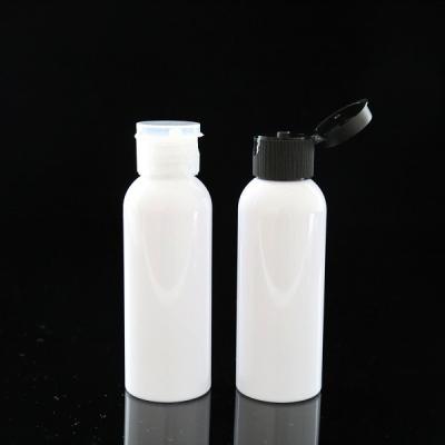 China Household Products White Snap Cap Plastic Lotion Bottle 100ml for sale