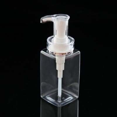 China Household Products Fit Plastic PET Lotion Pump Dispenser Bottle 500ml Hand Sanitizer Pump Bottle Transparent for sale