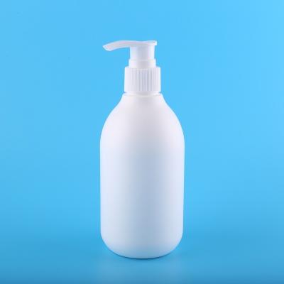 China Household Products 10oz Round Empty Cosmetic Pump Plastic Dispenser Bottle HDPE Lotion Cosmetics Container Hand Cream Bottle 300ml for sale