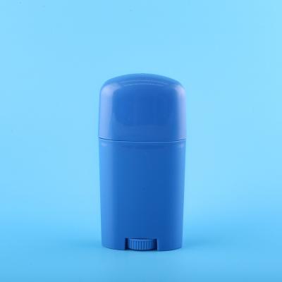 China Blue Deodorant Stick Container Household Products 50g Deodorant Deodorant Deo Bottle Antiperspirant Packaging PP Plastic Bottle for sale