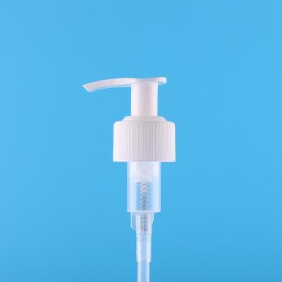 China Household Products White Plastic 28 Open Lock Lotion Pump Dispenser 410 Shower Gel Shampoo Bottle Pump Lid for sale