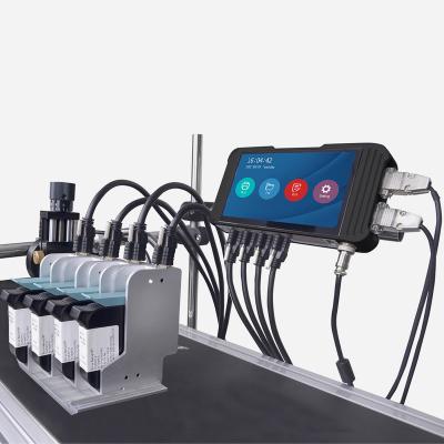 China Hotels Digital Ink Jet Coding Machine Expiry Date Smart Thermal Ink Jet Printer Online Thermal Code Printer For Bottle Bag Plastic Pipe for sale