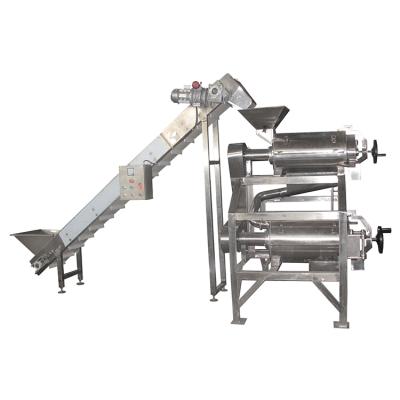 China For Fruit Vegetable Puree Making Full Automatic Industrial Double Channel Fruit Pulper for sale