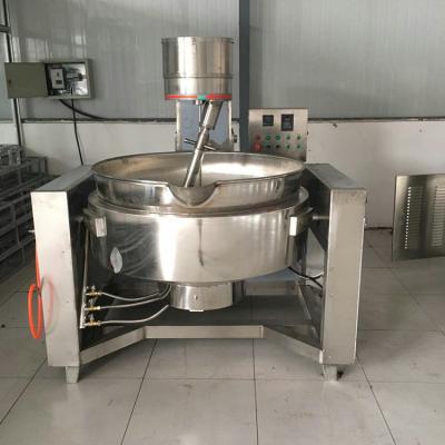 China Dairy Factory Steam Gas Type Jam Cooking Kettle Chili Sauce Making Machine for sale