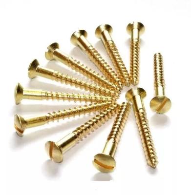 China Hot Sale Oval DIN 95 Slotted Expanded Wood Screws Factory Directly for sale