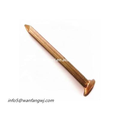 China Flat brass nail for sale