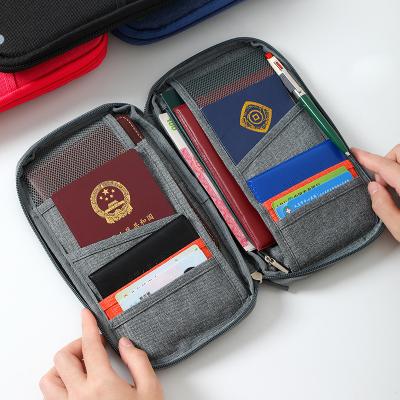 China Large capacity passport bag travel multi-layer portable file storage box cation card package document package for sale