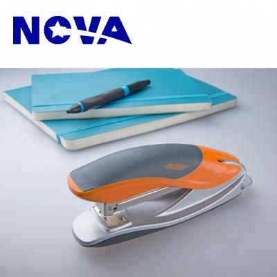 China Soft Shape Custom Office Plastic Hot Handle Stapler , Staple Free Stapler for sale