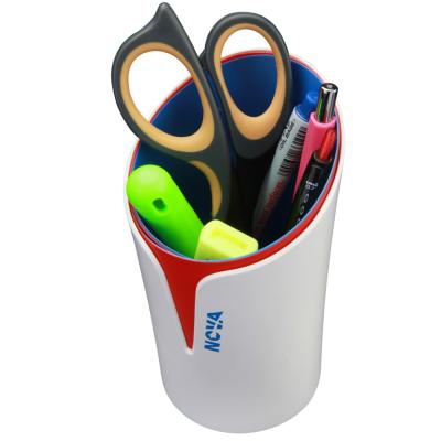 China Business Gift Promotional Plastic Pen Holder Cup For School And Office for sale