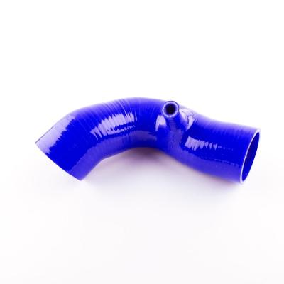 China Custom Durable Blue Fabric Reinforced Aramid Bellows Bend Rubber Tube Air Inlet Pump Silicone Rubber Hose Price Hose Price for sale