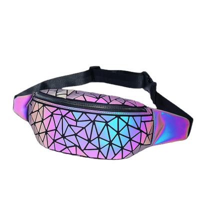 China Other Causal Waist Bag Fashion Sports Luminous Geometric Bags Like Packet Waist Bag for sale