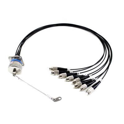 China Armored Military Marine Fiber Optic RRU BBU Cable J599 12/24core Connector Patch Cord for sale