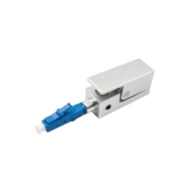 China FTTX LC Fiber Optic Square Fiber Adapter Metal LC Bare Bare Adapter for sale