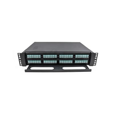 China High Density FTTX 2U 19inch 192Core Rack Mount Patch Panel for sale