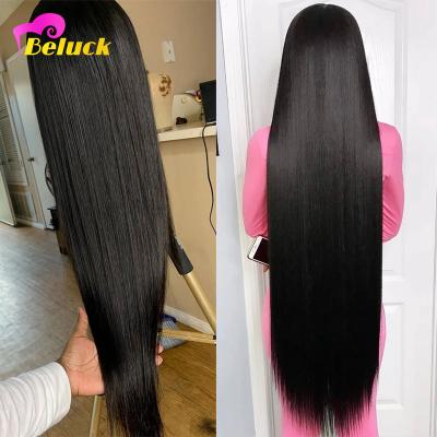 China Silky Straight Film Mink Lace Wig, Hd 6x6 Closure Lace Wig, Wave Wholesale Hd Transpacr Hand Tied Glue Less Waterproof Hair Lace Wig for sale