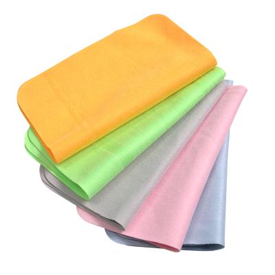 China Viable Cheap Hot Good Quality Glass Custom Logo Printed Microfiber Glass Cleaning Cloths for sale