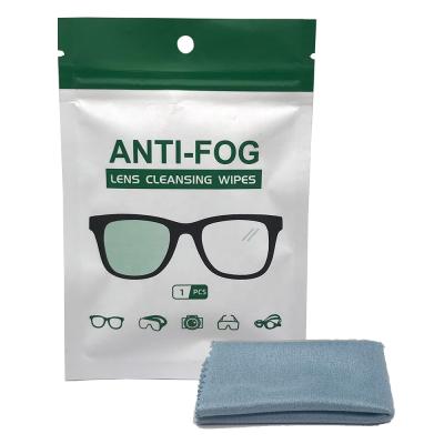 China High Quality Viable In The Running Dry Anti Fog Glasses Cleaner Microfiber Suede Glass Cloth Anti Fog Anti Fog for sale