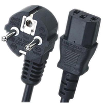 China Household appliance e European CEE7/7 Schuko European plug. - to IEC 60320 C15 mains cords schuko power cable for sale