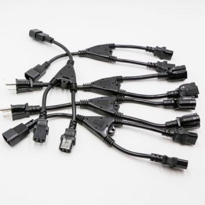 China Home Appliance Power Cable Australia 4 Pin Power Y Splitter Cable 3 Pin Power Lead for sale