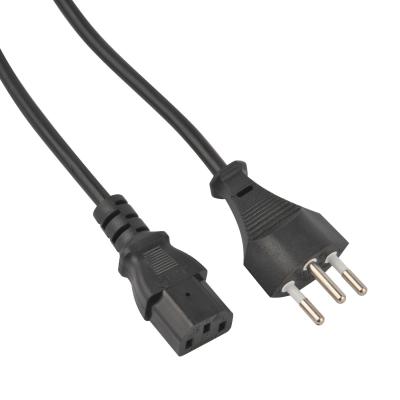 China Home appliance swivel power cord, Switzerland 3 pin power plug, c13 kettle power cord for sale