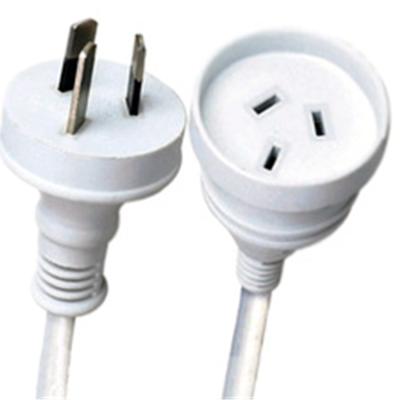 China Home Appliance Australia 3 Pin Plug Extension Power Flat Lead Cable With Mains Lead AU SAA for sale