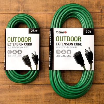 China Custom Outdoor Home Appliance Extension Cord NEMA 5-15 15A 125V Length, Color Power Cable, ETL Listed for sale