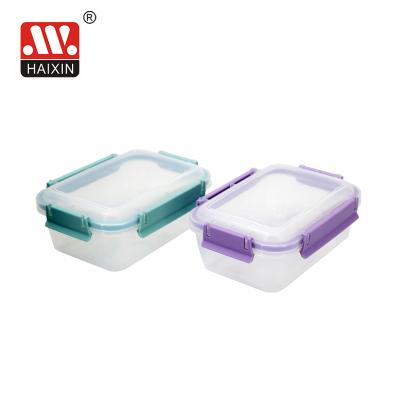 China Freshness Preservation 1.2L Plastic Food Storage Container Take Out Lunch Box Compartment Bento Lunch Box w/lock for sale