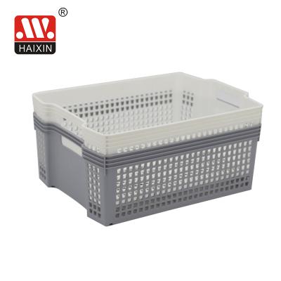 China Sundries Wholesale Kitchen Organizer Rattan Stackable Home Storage Baskets Plastic Baskets for sale