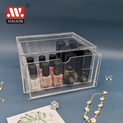 China Sustainable Top Selling PS Transparent Cosmetic Organizer Lipstick Make Up Organizer for sale