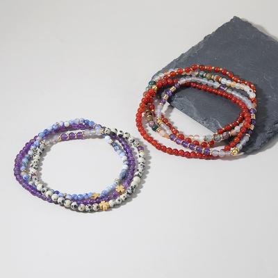 China New Arrivals Beaded Anklet Bracelet Semi Amethyst Gemstone Bracelets Women CLASSIC Natural Natural Stone Bracelets for sale