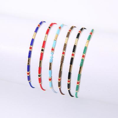 China Fashion CLASSIC Women Jewelry Bohemia Chic Mini Tiny Beads Colorful Seed Beads Adjustable Bracelets for sale