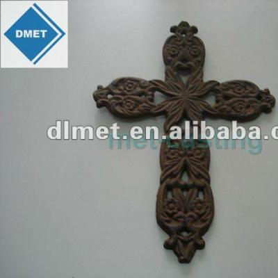 China Decorative Western Style Casted Iron Cross for sale