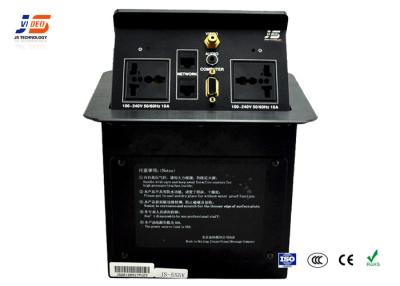 China JS - 5 Series Conference Table Power Outlets Tilt Up Tabletop Socket for sale