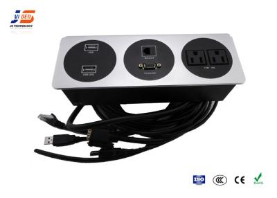 China AluminiumNetzdose des multimedia-Verbindungs-Kasten-HDMI RJ45 USB VGA zu verkaufen