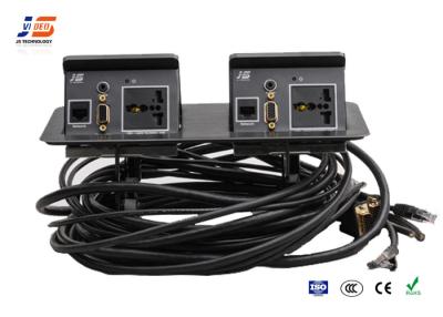 China Universalart elektrischer Schreibtisch knallen oben Ausgang, Audio-Sockel VGA-Netz-RJ45 zu verkaufen