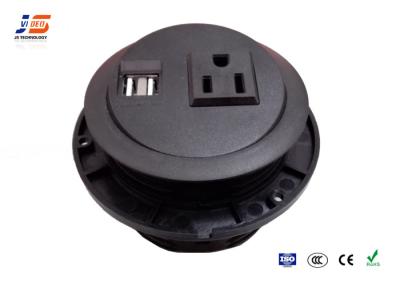 China Smart Elegant Power Grommets Tabletop Connection Box Desk Plug Round for sale