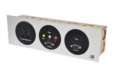 Chine Le noir/argent de prise de l'hôtel JS-FW103 a balayé RJ45 VGA HDMI, fixé au mur à vendre