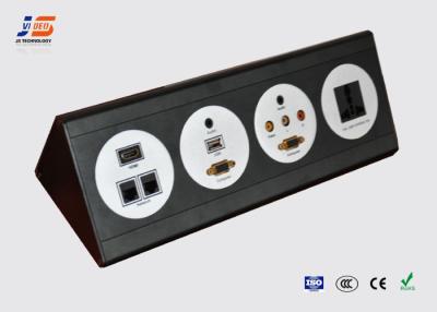 China Multimedia Desktop Hotel Socket , RCA USB Data and VGA For Office / Boardrooms for sale