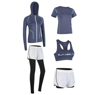 China 2022 Breathable sports suits female spring sport fitness yoga casual suit and new summer gym fitness wear running woman for sale