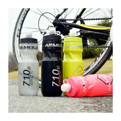 China 2023 New Logo Sports 700ml Bpa Free Custom Viable Mountain Bike Squeeze Bicycle Custom Recycling Water Bottle For Cycling Bicycle for sale