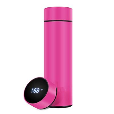 China Sustainable 500ml Stainless Steel Vacuum Thermos Flask Led Screen Temperature Display Water Bottles for sale