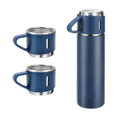 China 2023 Viable Hot Seller 500ml Vacuum Flask With Handle Stainless Steel Sports Vacuum Insulated Water Bottle With Cup Vacuum for sale