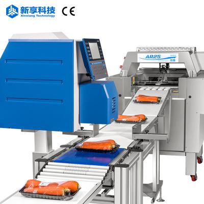 China Automatic Food Weighing And Labeling Machine Vegetable And Fruit Packing Fully Automatic Packaging Machine for sale